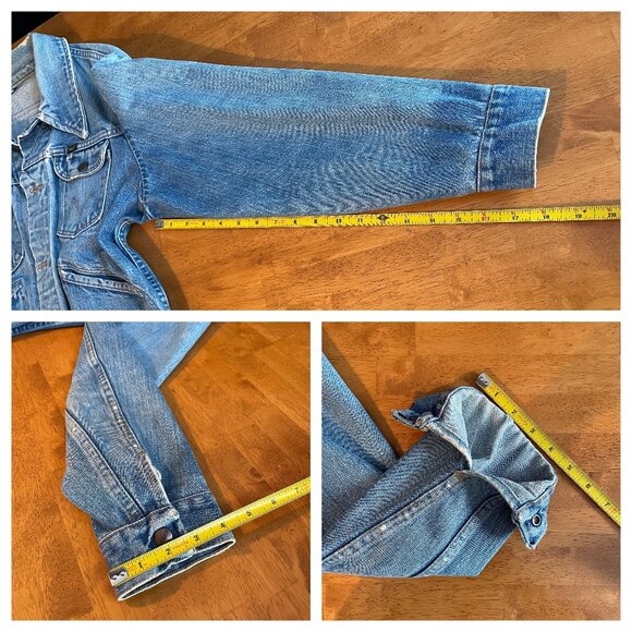 Vintage 1970s Size 42 Maverick Blue Bell Wrangler Selvedge denim trucker jacket - Picture 15 of 16